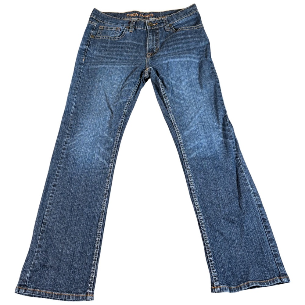 Cody James Bootcut Jeans Mens 34x32 (35x30.5) Blue Cotton Stretch Medium Wash